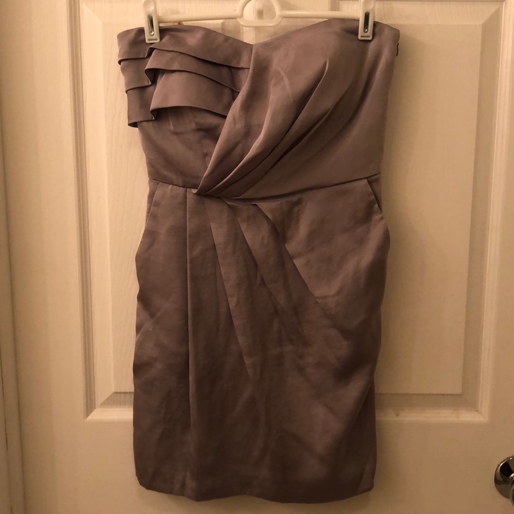 Strapless mini dress